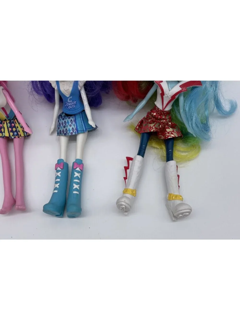 4 MLP Equestrian Girls 9” Rainbow Dash Rarity 2 Pinkie Pie Clothes Boots